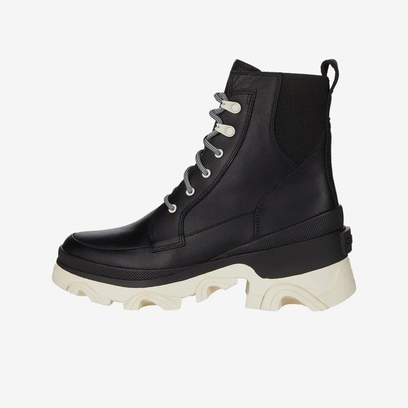 SOREL BREX BOOT LACE WP BLACK/White Size:8 - Picture 4 of 7